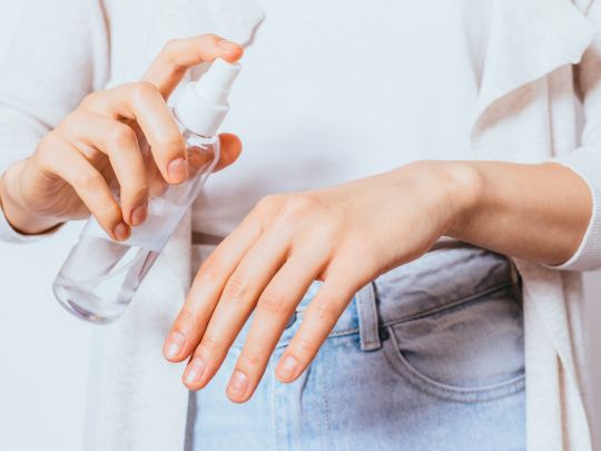 désinfection des mains